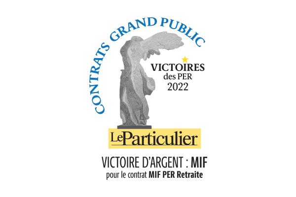 Victoire Argent Le Particulier pour le contrat MIF PER Retraite